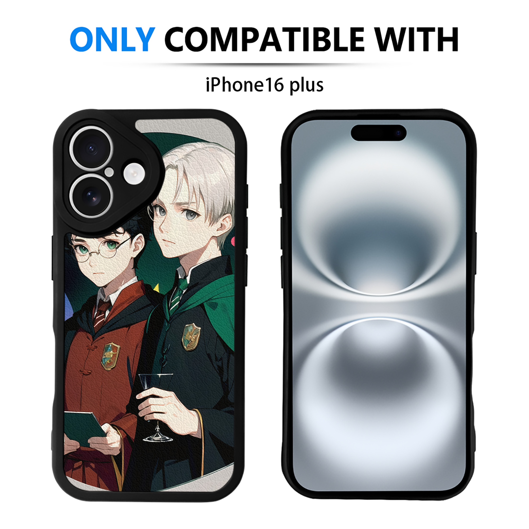 （画像用） Harry Potter ハリー・ポッターシリーズ 【iPhone 16シリーズ対応】シリコンスマホケース（レザー調） 材質：シリコン